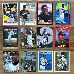 Barry Bonds Baseball Trading Card Collection